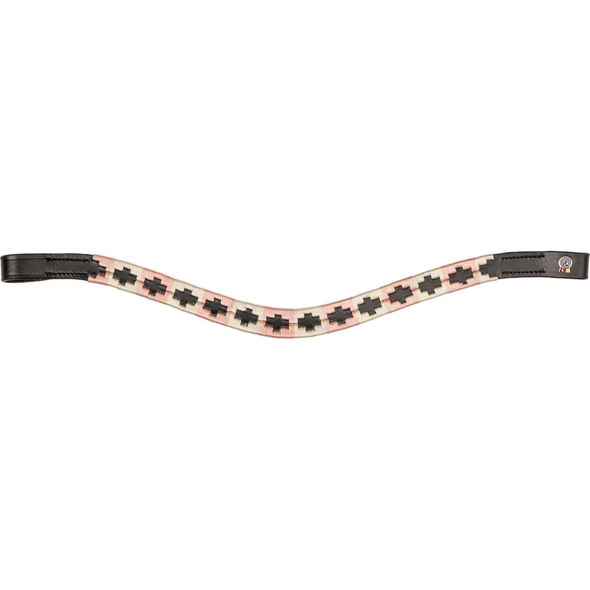 Waldhausen Frontal X-Line Polo Negro/Rosa/Beige