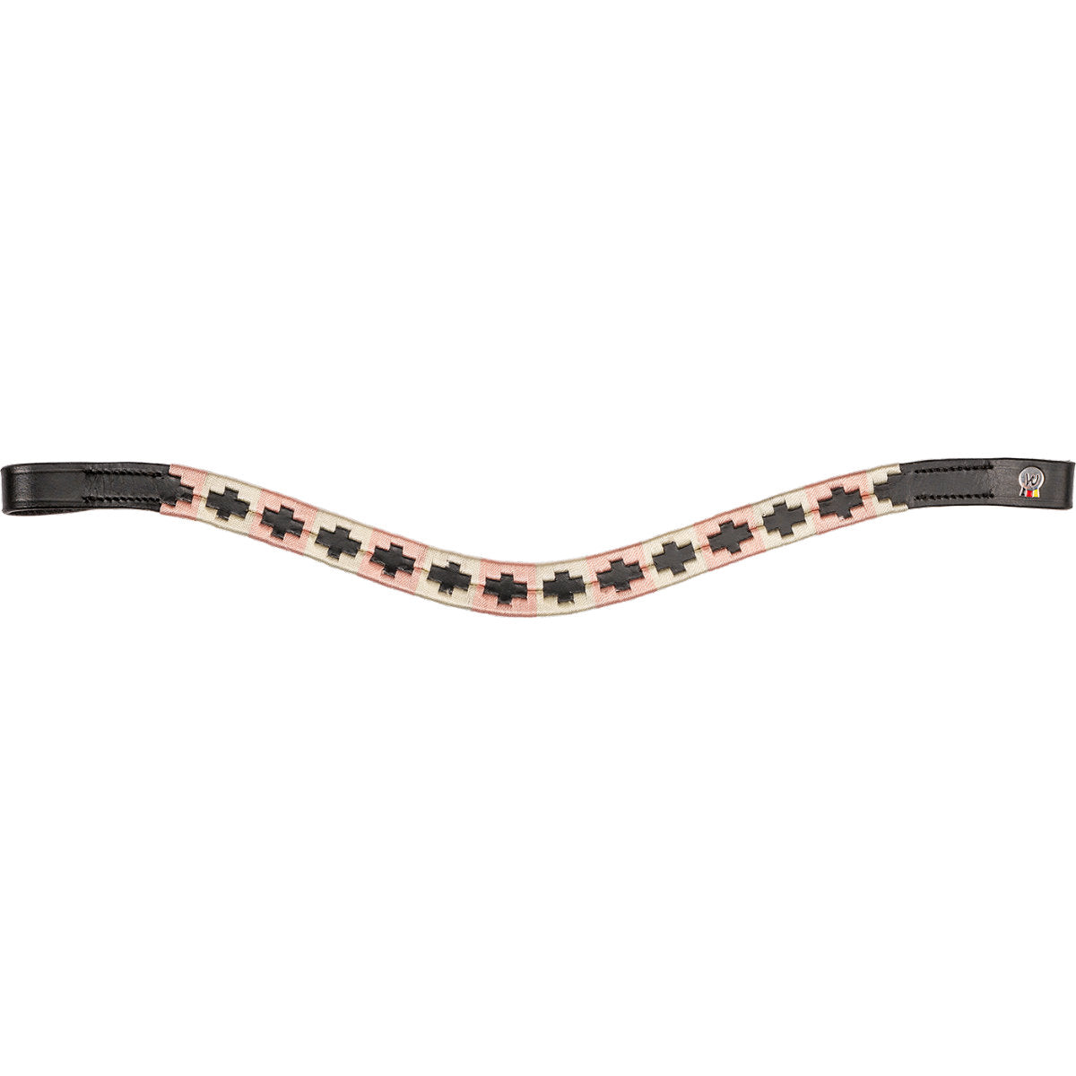 Waldhausen Frontal X-Line Polo Negro/Rosa/Beige
