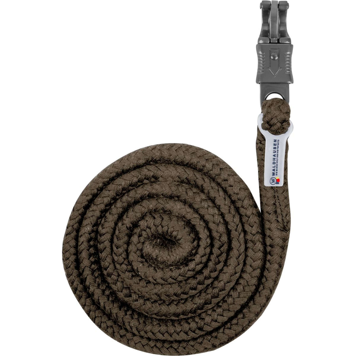 Waldhausen Cuerda de Cabestro Plus con Gancho de Pánico Verde/Marron