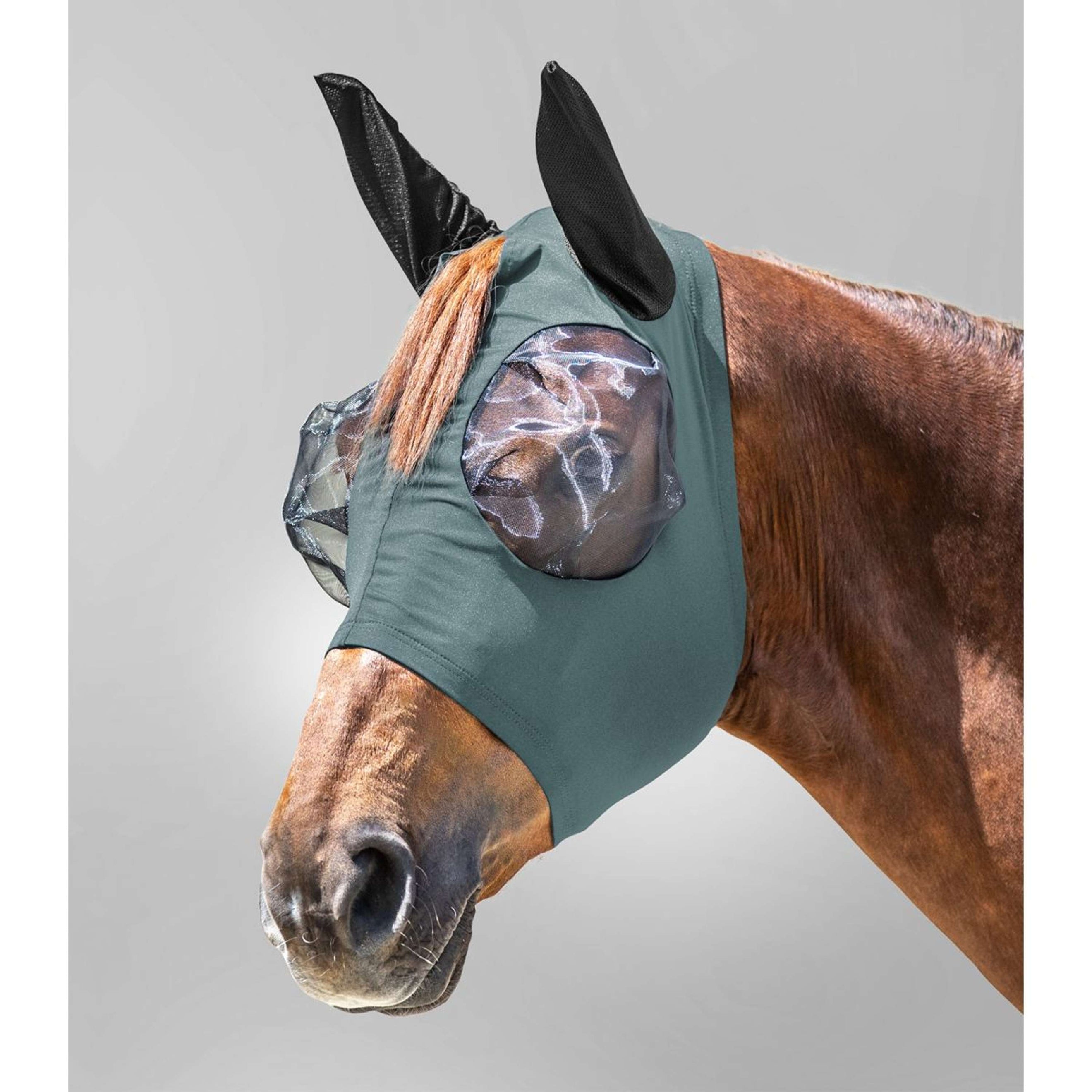 Waldhausen Máscara para Moscas Puck Pine Green Waldhausen Máscara para Moscas Puck Pine Green