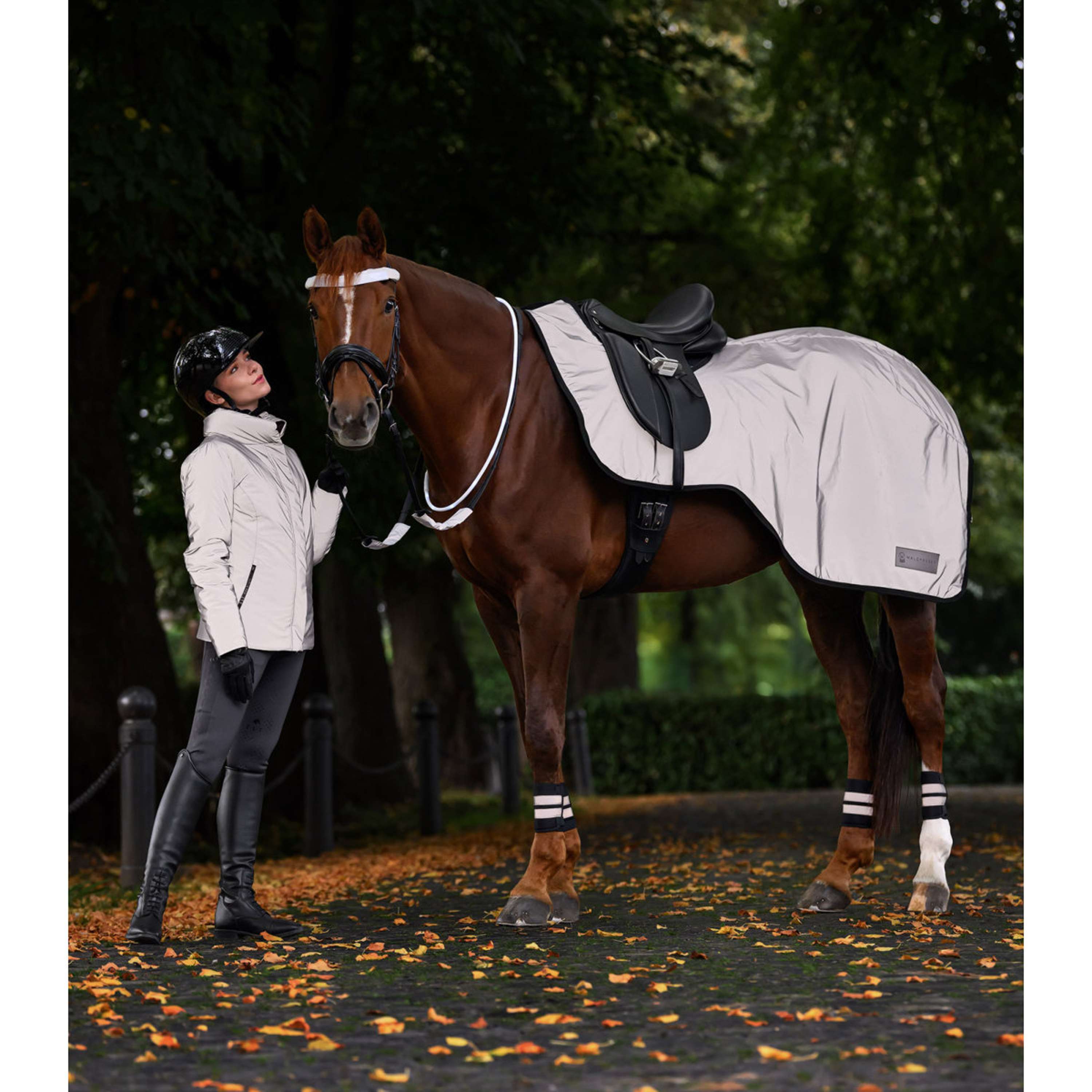 Waldhausen Manta de ejercicio Reflex Gris Plateado