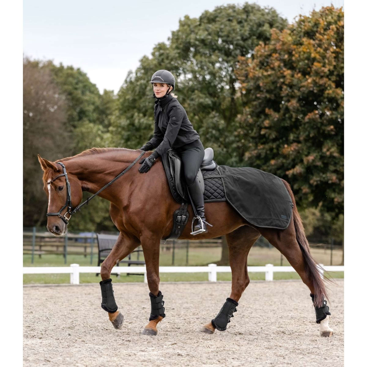 Waldhausen Cubrecuartos impermeable Salzburg 50g Negro
