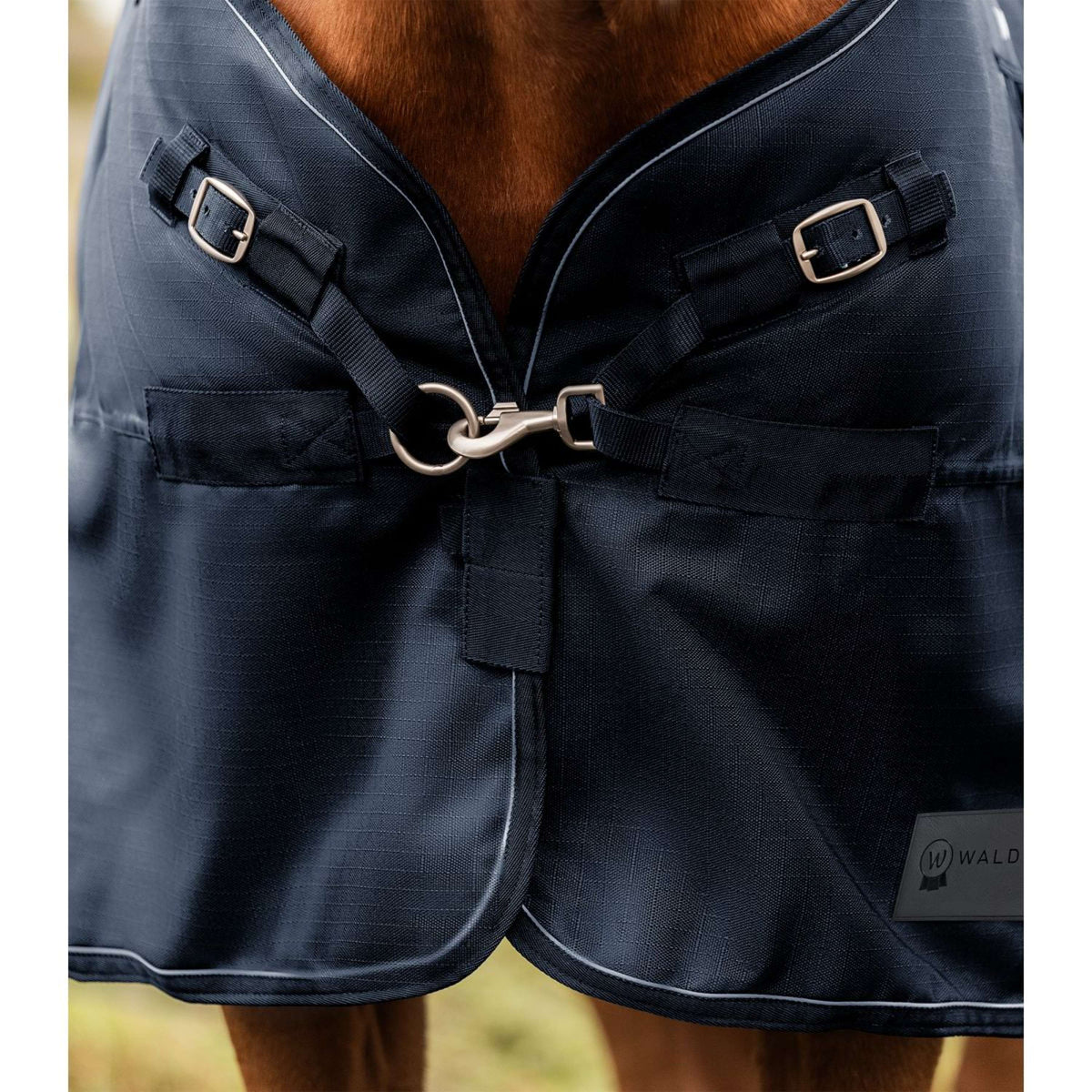 Waldhausen Alfombra de Exterior Scandic High Neck Light Azul Noche