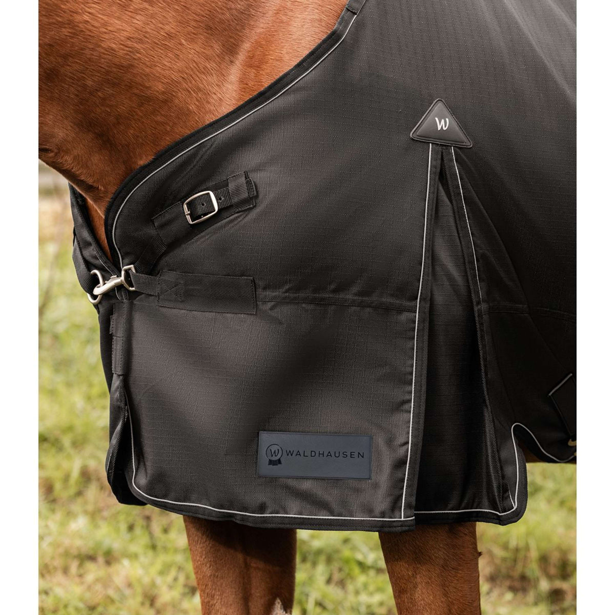 Waldhausen Alfombra de Exterior Scandic 100g Negro