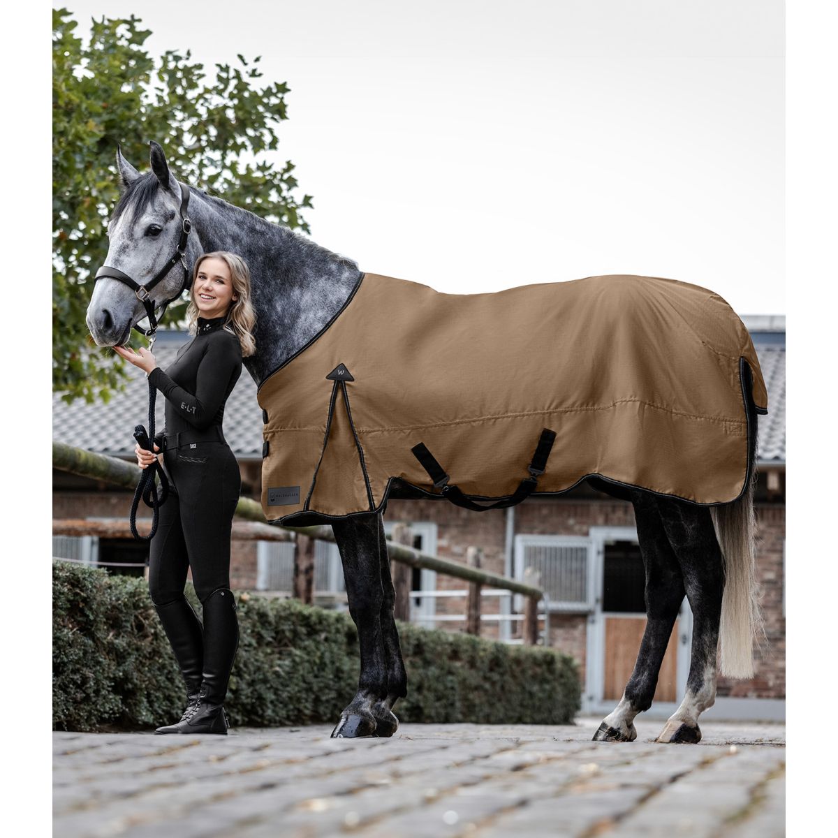 Waldhausen Alfombra de Exterior Arctic Light Cappuccino/Negro
