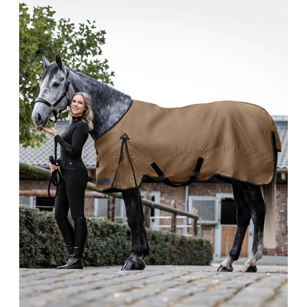 Waldhausen Alfombra de Exterior Arctic 200 g Cappuccino/Negro