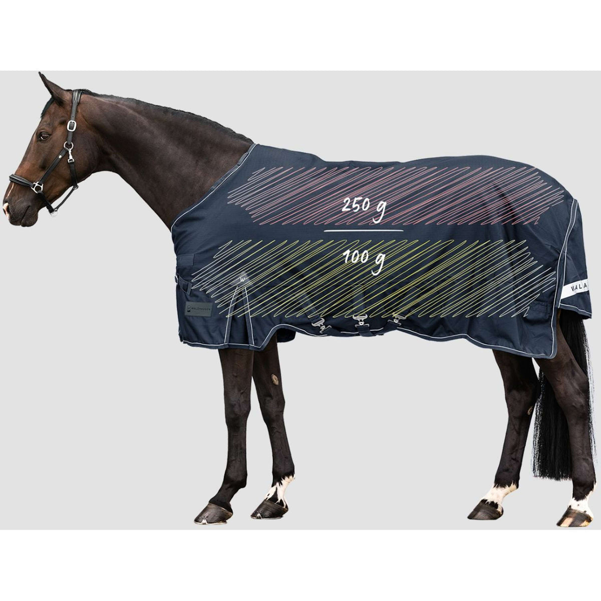 Waldhausen Alfombra de Exterior Scandic Multi-Layer 100/250g Nightblue