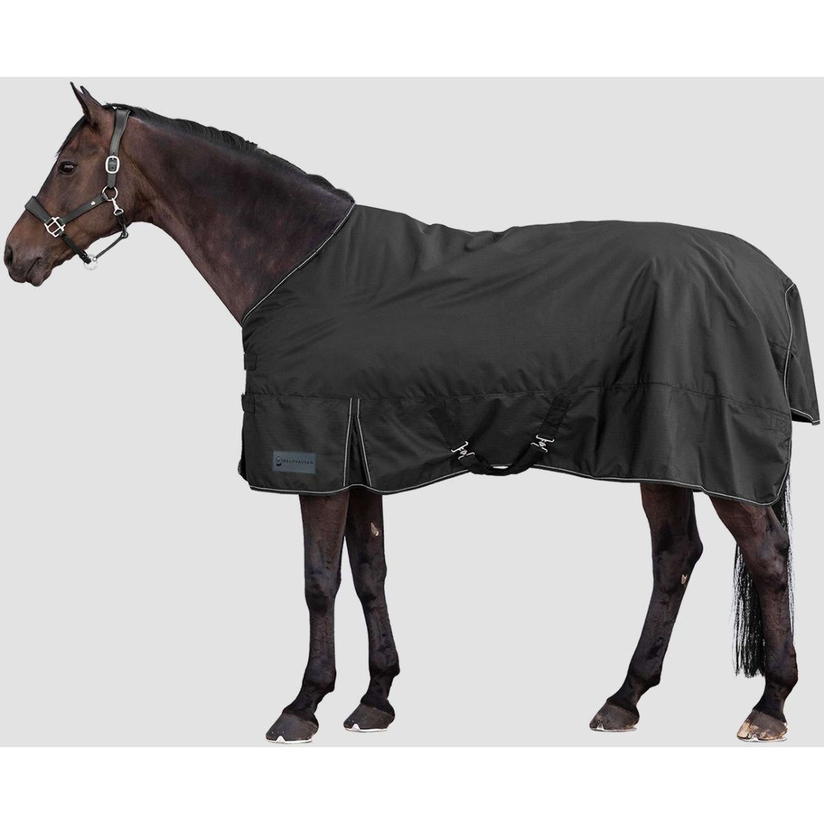 Waldhausen Alfombra de Exterior Nordic 200 g Negro