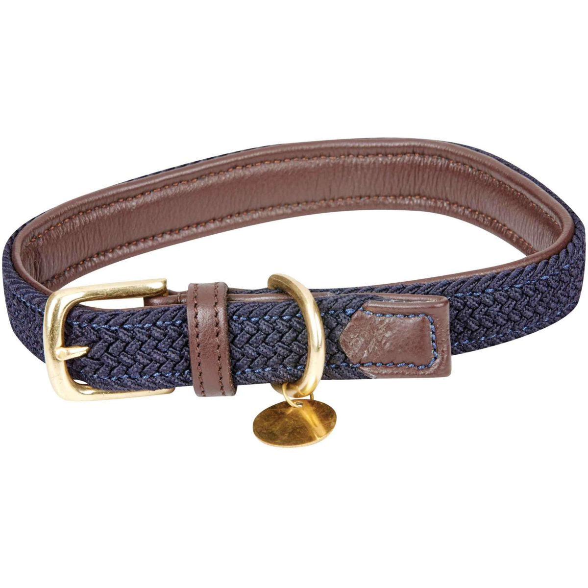 Weatherbeeta Collar para Perro Cuero Brown/navy