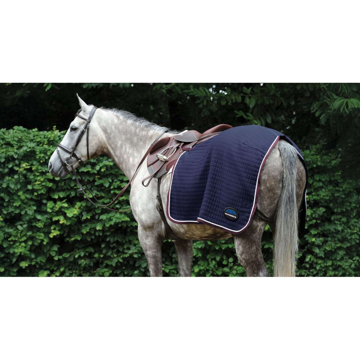 Weatherbeeta Manta de ejercicio Thermocell Quarter Sheet Navy/Burgundy