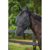 WeatherBeeta Máscara para Moscas ComFiTec Double Dart Deluxe con Orejas y Nariz Negro