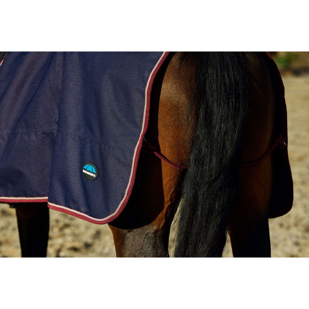 WeatherBeeta Manta de ejercicio Essential Fleece Lined Quarter Sheet Navy/Burgundy