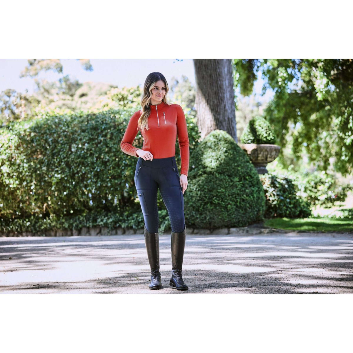 Weatherbeeta Shirt Reno Mangas Largas Red Ochre