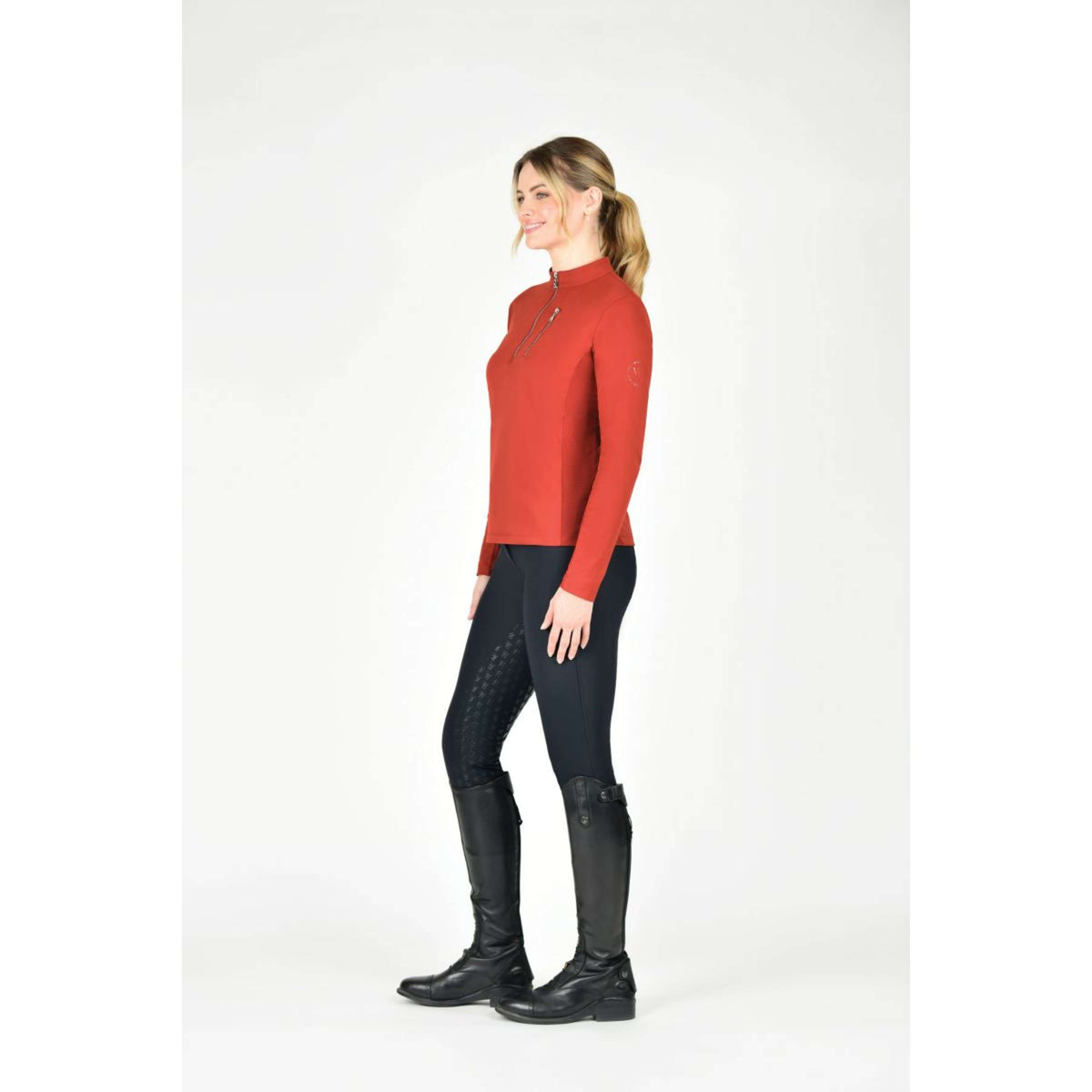 Weatherbeeta Shirt Reno Mangas Largas Red Ochre