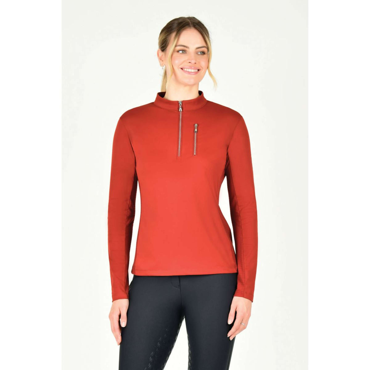 Weatherbeeta Shirt Reno Mangas Largas Red Ochre