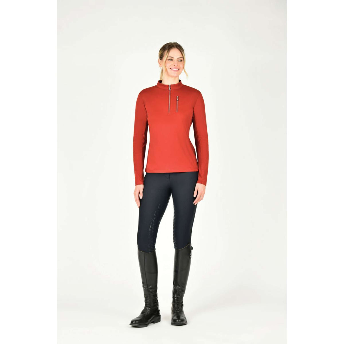 Weatherbeeta Shirt Reno Mangas Largas Red Ochre