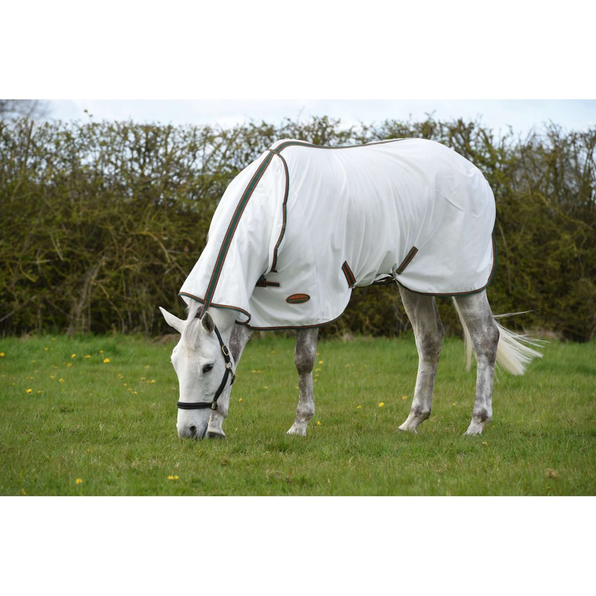 WeatherBeeta Manta Antimoscas ComFiTec Tyro Mesh Combo Neck White/Green/Burnt Orange