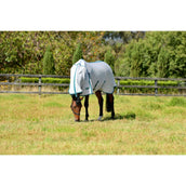 WeatherBeeta Manta Antimoscas ComFiTec Zephyr Plus Mesh Combo Neck Silver/Teal Green/Stone