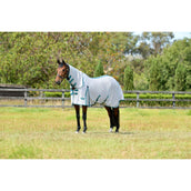 WeatherBeeta Manta Antimoscas ComFiTec Zephyr Plus Mesh Combo Neck Silver/Teal Green/Stone