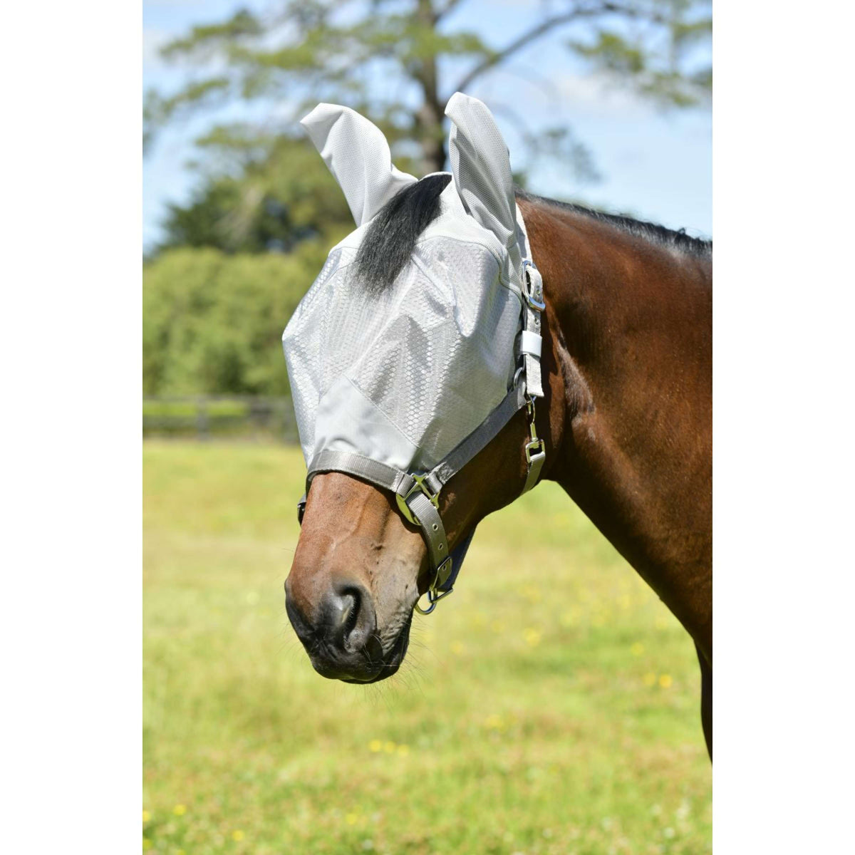 WeatherBeeta Máscara para Moscas ComFiTec Hexi Dual Plata