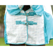 WeatherBeeta Cooler Cotton Airstream II Detach-A-Neck Blanco/Menta