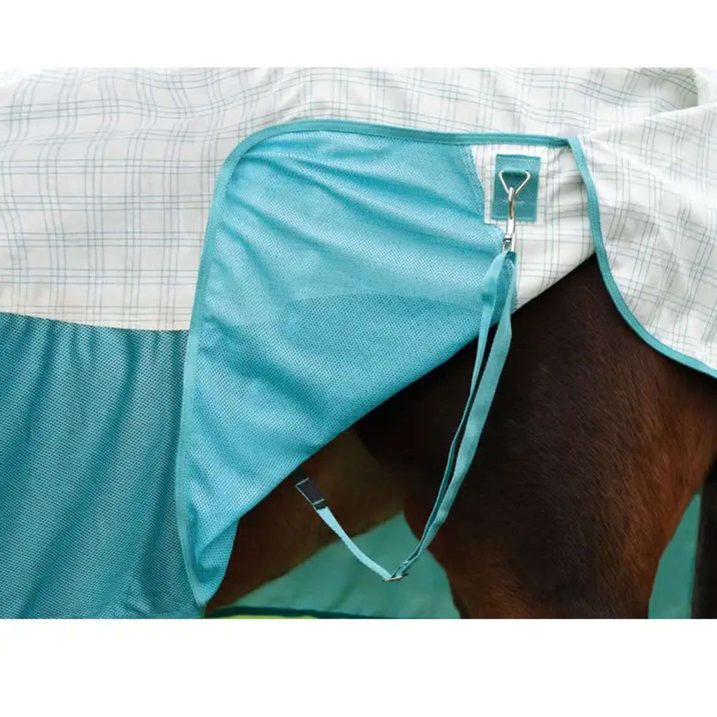 WeatherBeeta Cooler Cotton Airstream II Detach-A-Neck Blanco/Menta