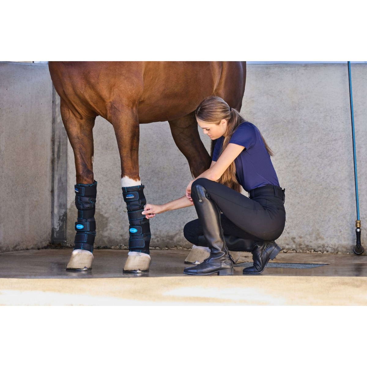 Weatherbeeta Ice Boots Therapy-Tec II Gel Negro