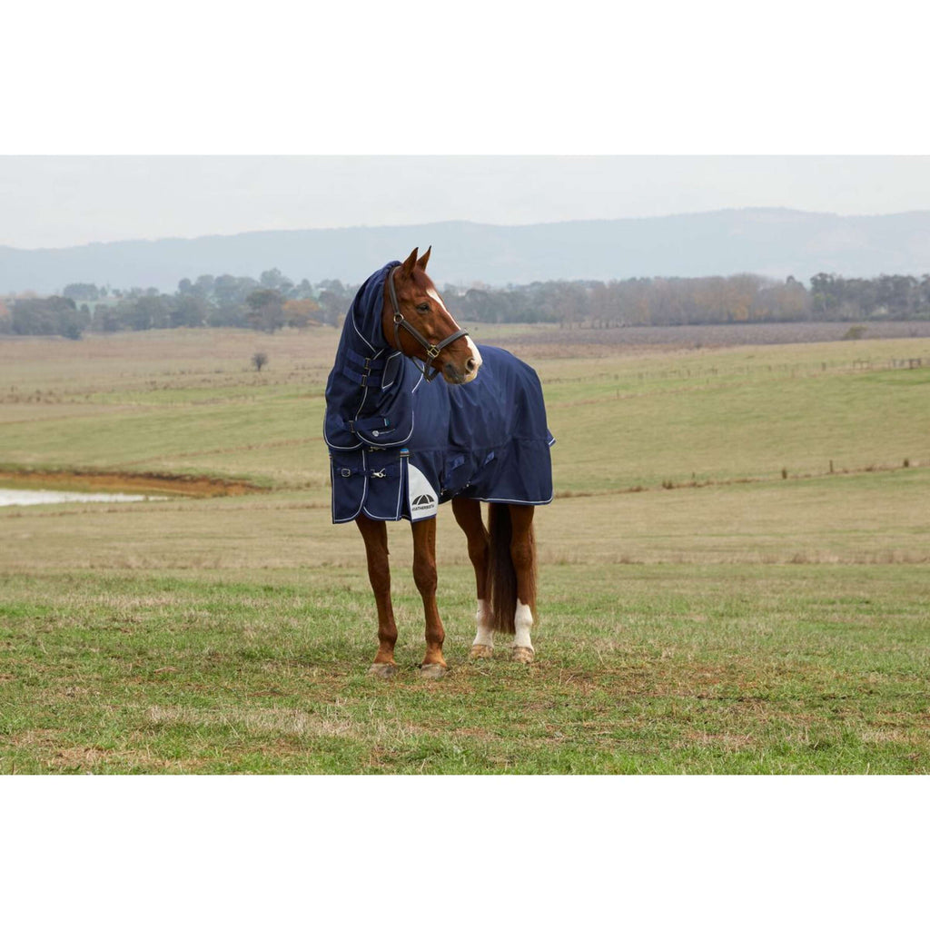 WeatherBeeta ComFiTec Ultra Turnout Detach-A-Neck 100g Navy