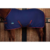 Weatherbeeta Cooler Cotton Sheet Standard Neck Navy/Burgundy
