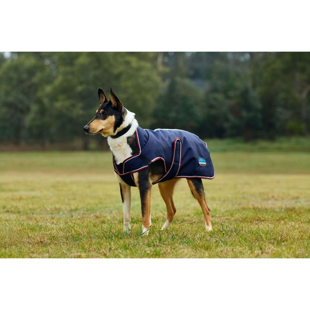 WeatherBeeta Manta para Perros ComFiTec Premier Deluxe Waterproof Navy/Burgundy
