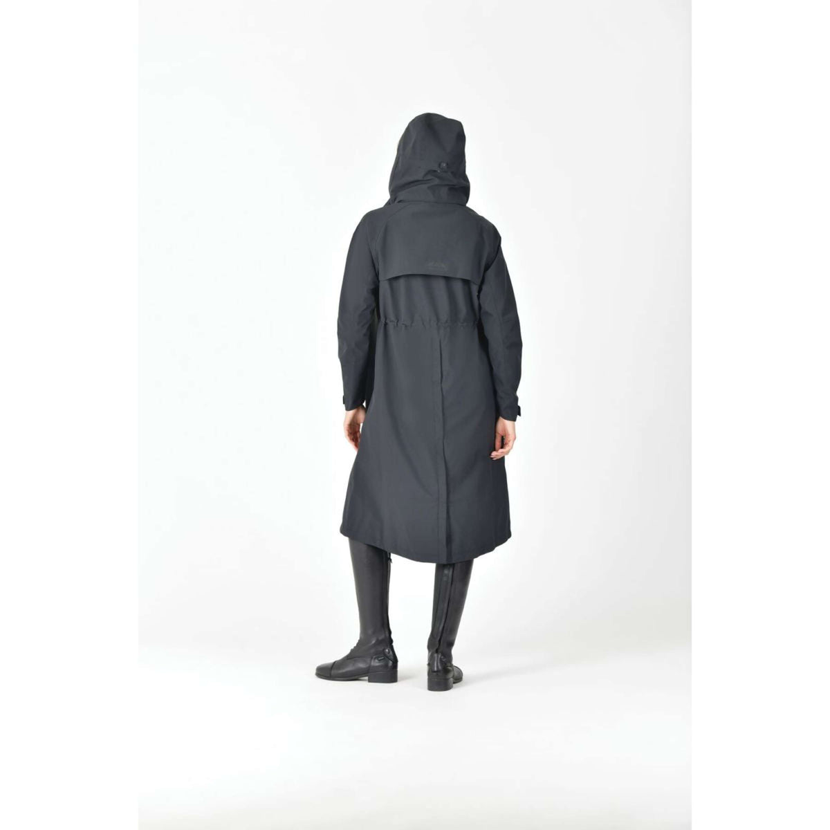 Weatherbeeta Abrigo Largo Windbreaker Longline Negro