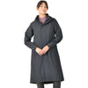 WeatherBeeta Abrigo Largo Windbreaker Longline Negro