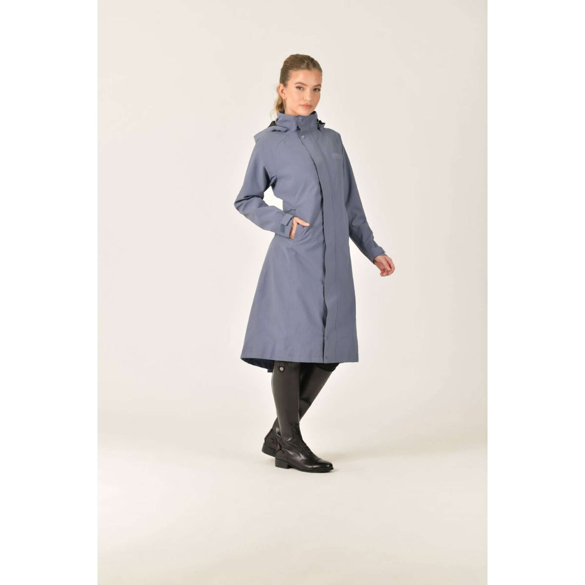 Weatherbeeta Abrigo Largo Windbreaker Longline Slate Blue
