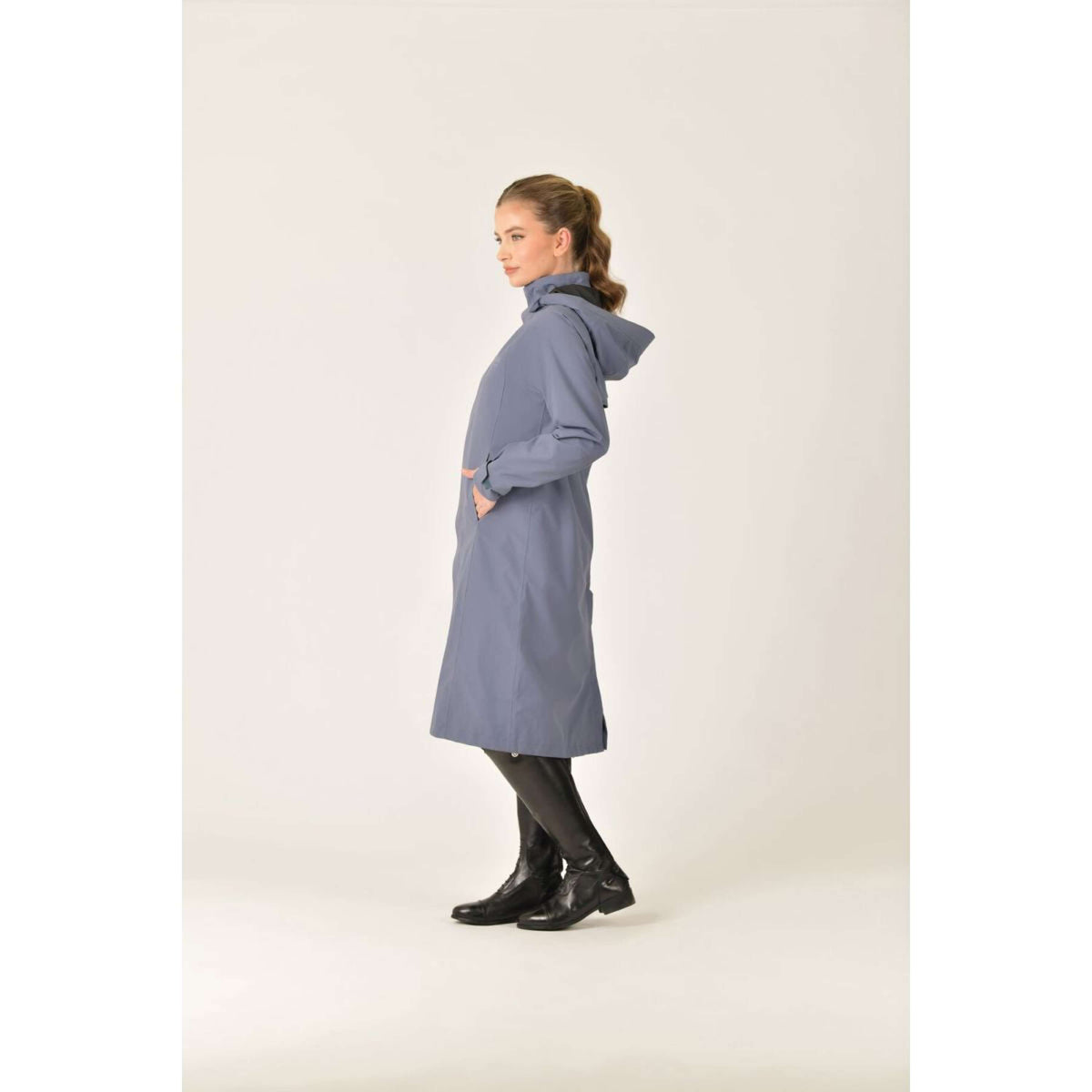 Weatherbeeta Abrigo Largo Windbreaker Longline Slate Blue