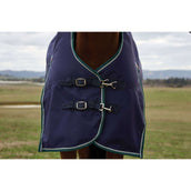 Weatherbeeta Comfitec Plus Dynamic Turnout High Neck 220g Navy/Forest Green