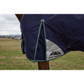 Weatherbeeta Comfitec Plus Dynamic Turnout High Neck 220g Navy/Forest Green