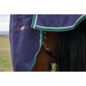 Weatherbeeta Comfitec Plus Dynamic Turnout High Neck 220g Navy/Forest Green