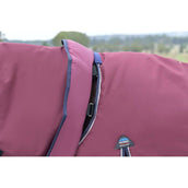 Weatherbeeta Comfitec Essential Turnout Detach-A-Neck 220g Burdeos/Azul Marino
