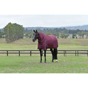 Weatherbeeta Comfitec Essential Turnout Detach-A-Neck 220g Burdeos/Azul Marino