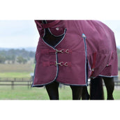 Weatherbeeta Comfitec Essential Turnout Combo 220g Burdeos/Azul Marino