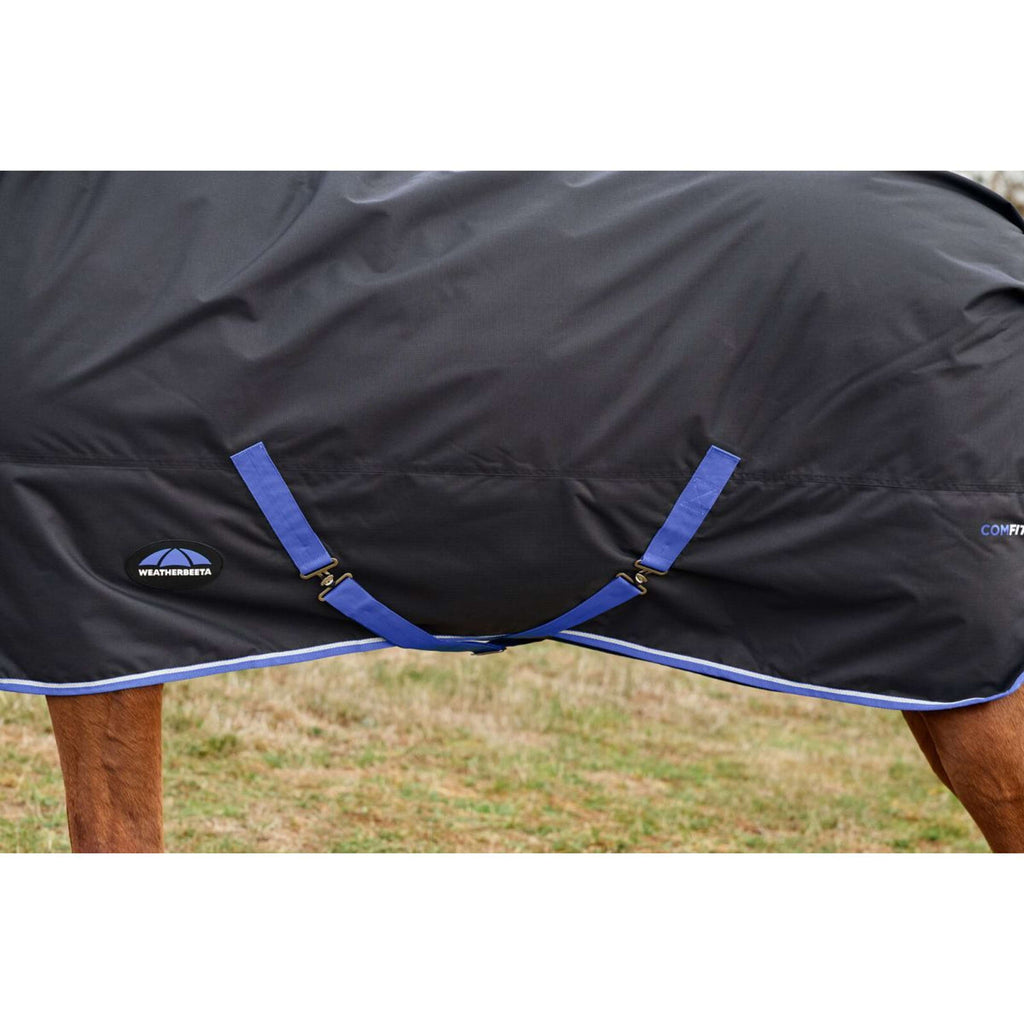 WeatherBeeta ComFiTec Tyro Turnout Standard Neck 220g Negro/Cobalto