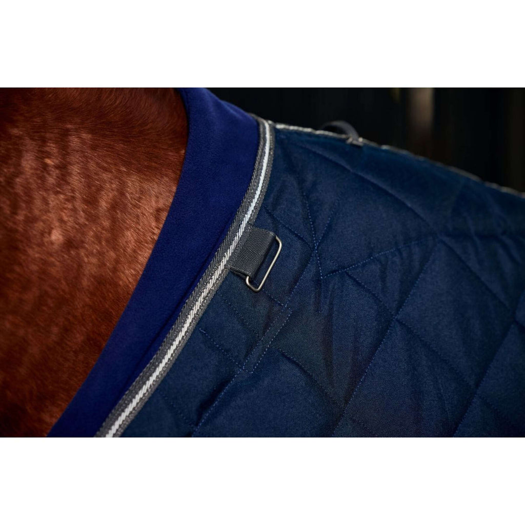 WeatherBeeta Manta de Establo ComFiTec 100D Diamond Quilt Detach-A-Neck 220g Marino/Carbon
