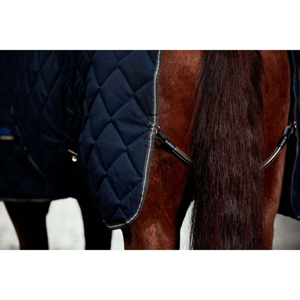 WeatherBeeta Manta de Establo ComFiTec 100D Diamond Quilt Detach-A-Neck 220g Marino/Carbon
