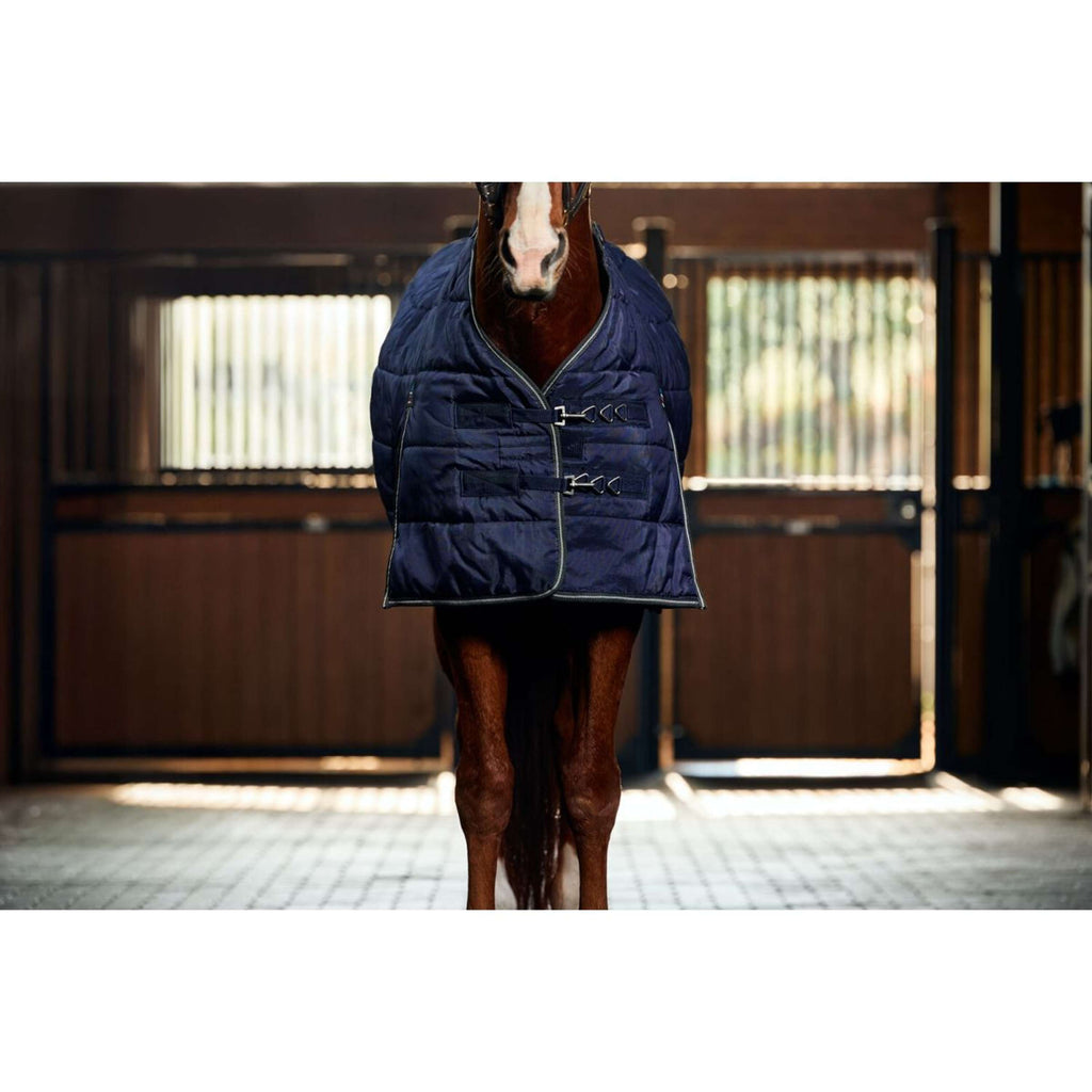 WeatherBeeta Manta de Establo ComFiTec PP Channel Quilt Detach-A-Neck 220g Marino/Carbon