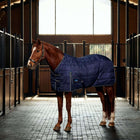 WeatherBeeta Manta de Establo ComFiTec PP Channel Quilt Detach-A-Neck 220g Marino/Carbon