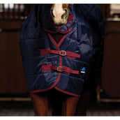 Weatherbeeta Manta de Establo Comfitec 210D Channel Quilt Combo Neck 220g Navy/Burgundy