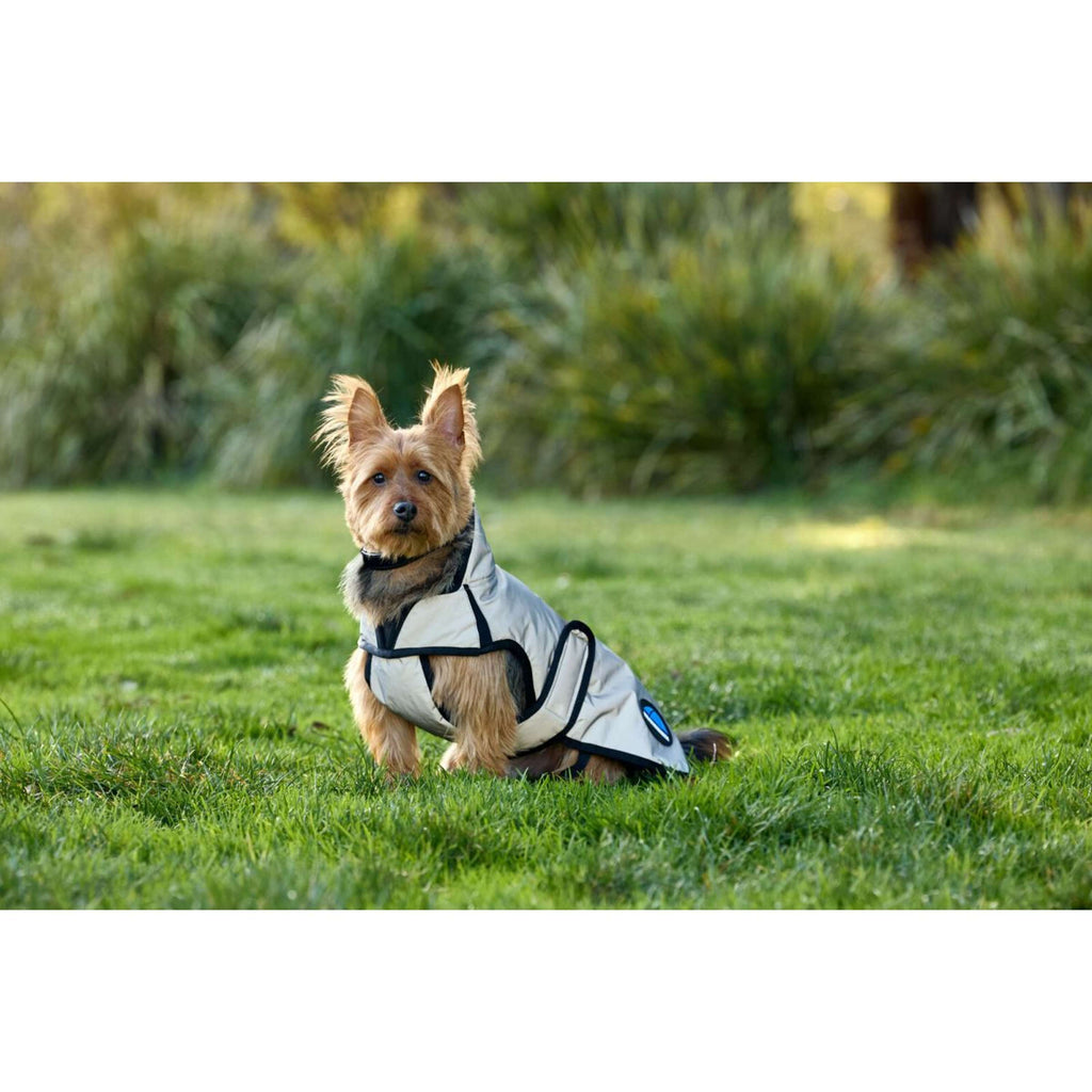 WeatherBeeta Manta para Perros ComFiTec Reflective Showerproof Plata