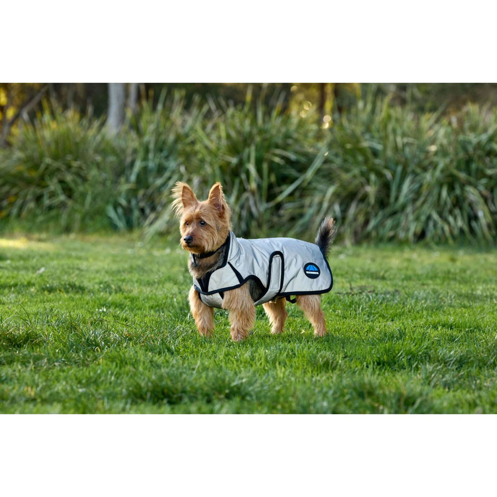 WeatherBeeta Manta para Perros ComFiTec Reflective Showerproof Plata