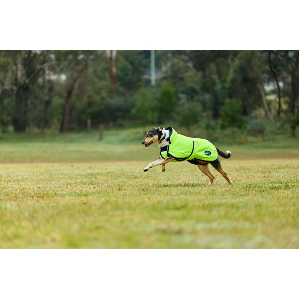 WeatherBeeta Manta para Perros ComFiTec Reflective 300D Deluxe Showerproof Amarillo