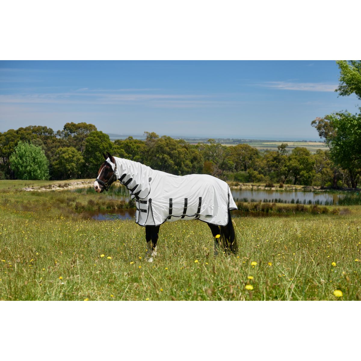 WeatherBeeta Manta para Eczema ComFiTec Sweet Itch Combo Blanco/Charcoal